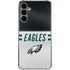 NFL Philadelphia Eagles White Striped Galaxy S24 Plus Clear Case