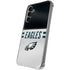 NFL Philadelphia Eagles White Striped Galaxy S24 Plus Clear Case
