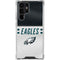 NFL Philadelphia Eagles White Striped Galaxy S24 Ultra Clear Case
