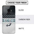 NFL Philadelphia Eagles White Striped Galaxy S9 Skin