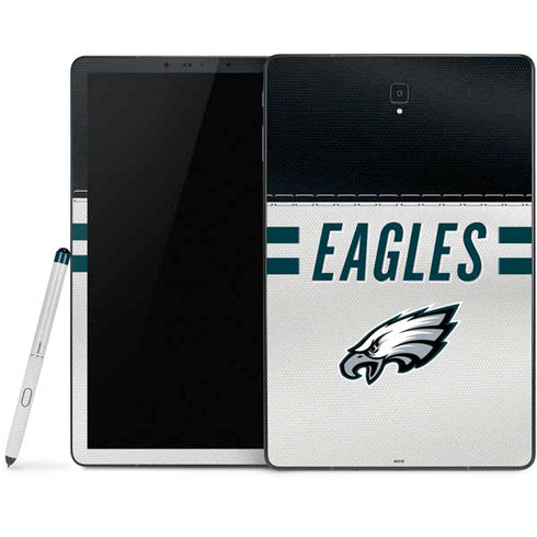 NFL Philadelphia Eagles White Striped Samsung Galaxy Tab Skin