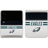 NFL Philadelphia Eagles White Striped Galaxy Z Flip3 5G Skin