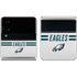 NFL Philadelphia Eagles White Striped Galaxy Z Flip4 5G Skin