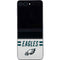 NFL Philadelphia Eagles White Striped Galaxy Z Flip5 5G Skin