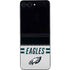 NFL Philadelphia Eagles White Striped Galaxy Z Flip5 5G Skin
