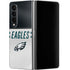 NFL Philadelphia Eagles White Striped Galaxy Z Fold4 5G Skin