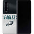 NFL Philadelphia Eagles White Striped Galaxy Z Fold4 5G Skin