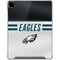 NFL Philadelphia Eagles White Striped iPad Pro 12.9in (2020) Clear Case
