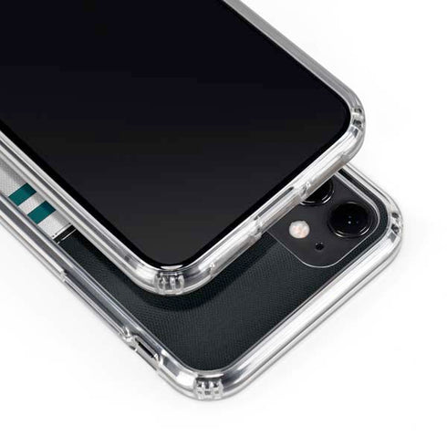 NFL Philadelphia Eagles White Striped iPhone 11 Clear Case
