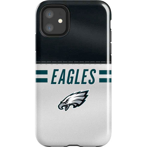 NFL Philadelphia Eagles White Striped iPhone 11 Impact Case