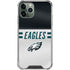 NFL Philadelphia Eagles White Striped iPhone 11 Pro Max Clear Case
