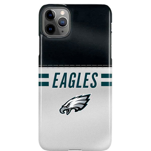 NFL Philadelphia Eagles White Striped iPhone 11 Pro Max Lite Case