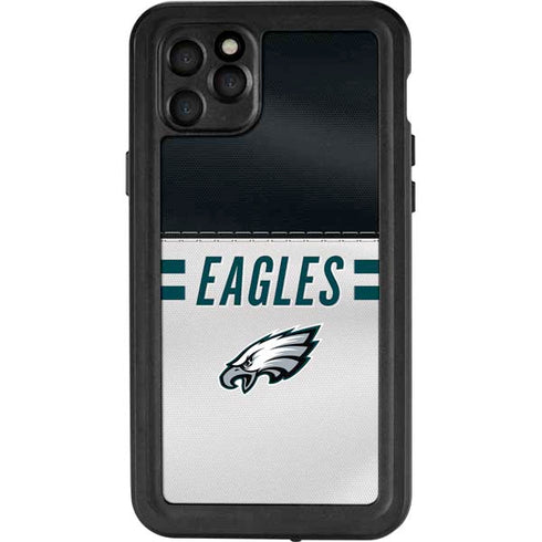 NFL Philadelphia Eagles White Striped iPhone 11 Pro Max Waterproof Case