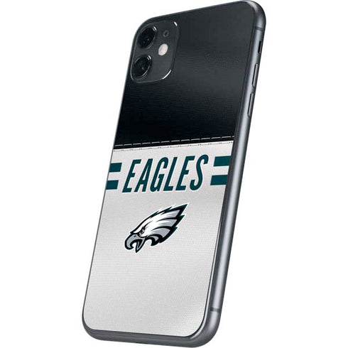NFL Philadelphia Eagles White Striped iPhone 11 Skin