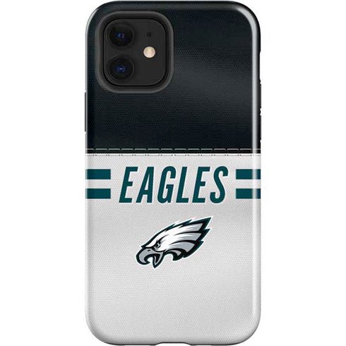 NFL Philadelphia Eagles White Striped iPhone 12 Impact Case