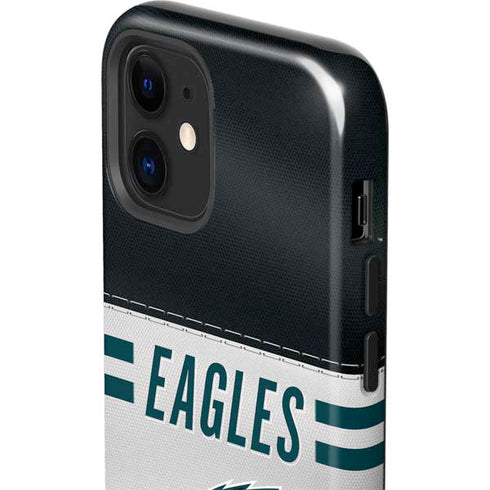 NFL Philadelphia Eagles White Striped iPhone 12 Impact Case
