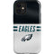 NFL Philadelphia Eagles White Striped iPhone 12 Mini Impact Case