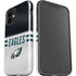 NFL Philadelphia Eagles White Striped iPhone 12 Mini Impact Case