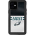 NFL Philadelphia Eagles White Striped iPhone 12 Mini Waterproof Case