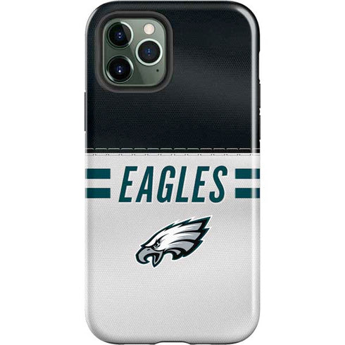 NFL Philadelphia Eagles White Striped iPhone 12 Pro Impact Case