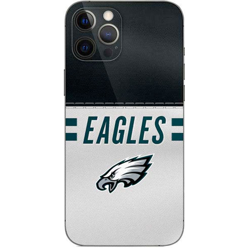 NFL Philadelphia Eagles White Striped iPhone 12 Pro Max Skin