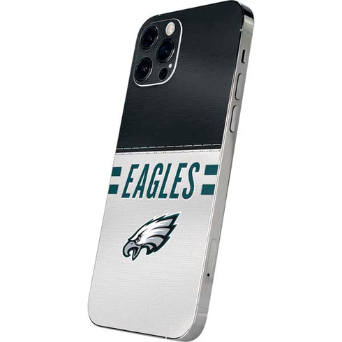 NFL Philadelphia Eagles White Striped iPhone 12 Pro Max Skin