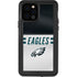 NFL Philadelphia Eagles White Striped iPhone 12 Pro Waterproof Case