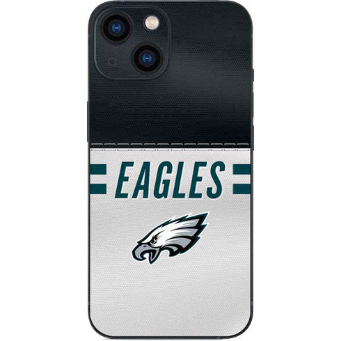 NFL Philadelphia Eagles White Striped iPhone 13 Mini Skin
