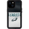 NFL Philadelphia Eagles White Striped iPhone 13 Mini Waterproof Case