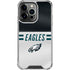 NFL Philadelphia Eagles White Striped iPhone 13 Pro Clear Case