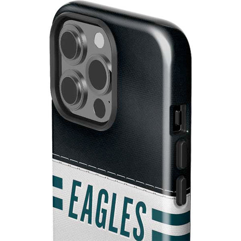 NFL Philadelphia Eagles White Striped iPhone 13 Pro Impact Case