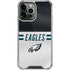 NFL Philadelphia Eagles White Striped iPhone 13 Pro Max Clear Case