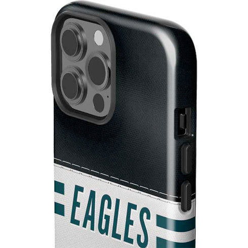 NFL Philadelphia Eagles White Striped iPhone 13 Pro Max Impact Case