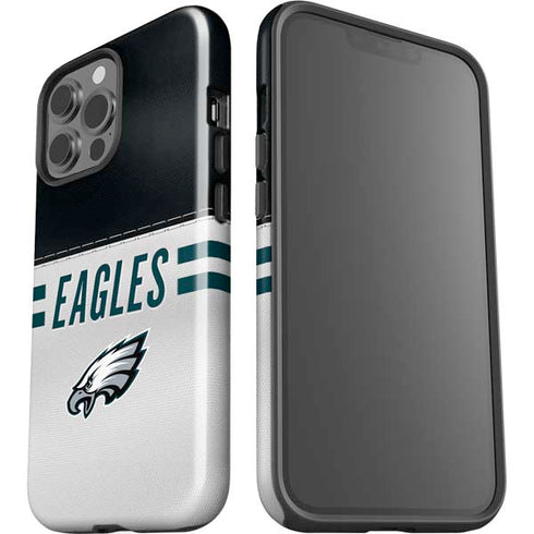 NFL Philadelphia Eagles White Striped iPhone 13 Pro Max Impact Case