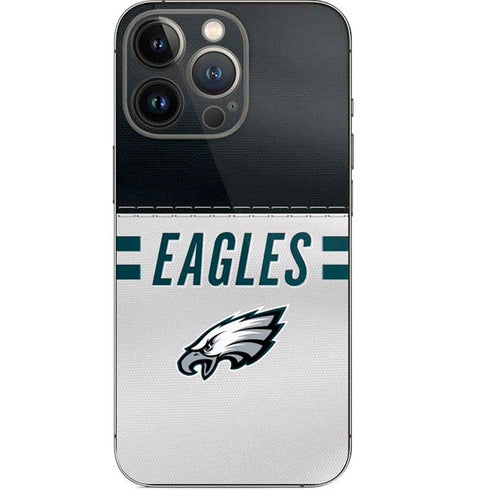 NFL Philadelphia Eagles White Striped iPhone 13 Pro Skin