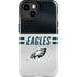 NFL Philadelphia Eagles White Striped iPhone 15 Plus Impact Case