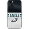 NFL Philadelphia Eagles White Striped iPhone 14 Plus Skin