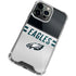 NFL Philadelphia Eagles White Striped iPhone 14 Pro Clear Case