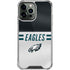 NFL Philadelphia Eagles White Striped iPhone 14 Pro Max Clear Case