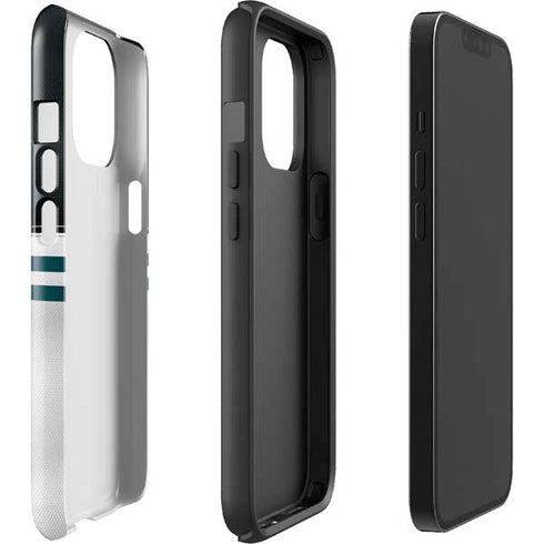 NFL Philadelphia Eagles White Striped iPhone 14 Pro Max Impact Case