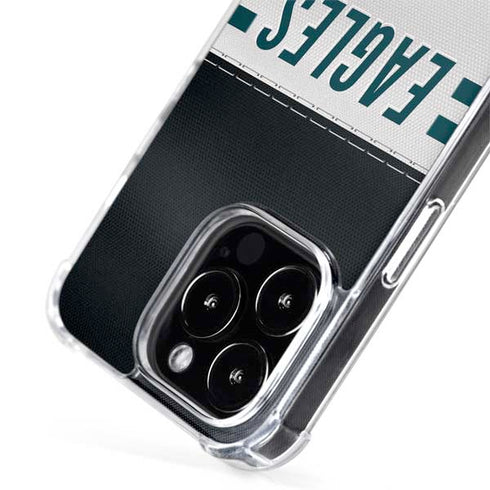 NFL Philadelphia Eagles White Striped iPhone 14 Pro Max MagSafe Case