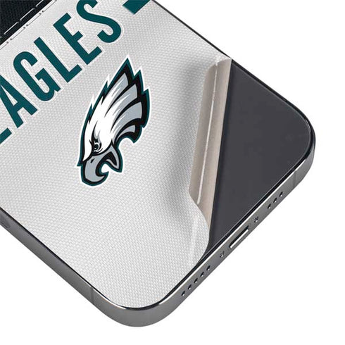 NFL Philadelphia Eagles White Striped iPhone 14 Pro Max Skin