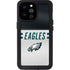 NFL Philadelphia Eagles White Striped iPhone 14 Pro Max Waterproof Case