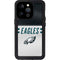 NFL Philadelphia Eagles White Striped iPhone 14 Pro Waterproof Case