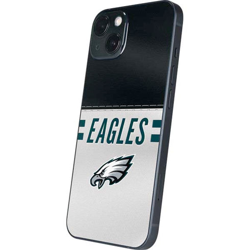NFL Philadelphia Eagles White Striped iPhone 14 Skin