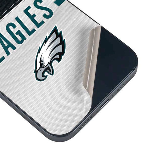 NFL Philadelphia Eagles White Striped iPhone 14 Skin