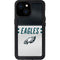 NFL Philadelphia Eagles White Striped iPhone 15 Waterproof Case