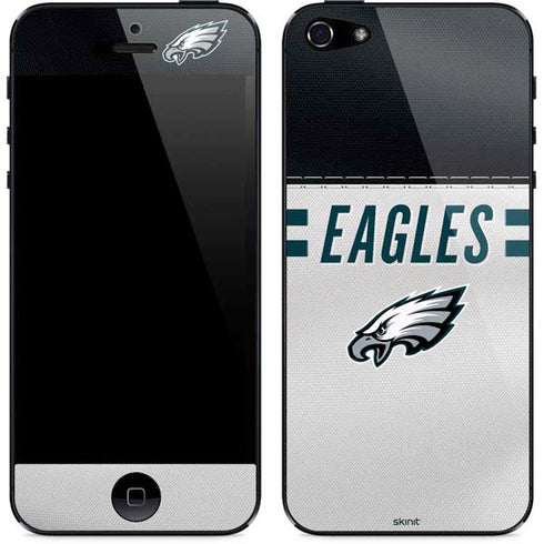 NFL Philadelphia Eagles White Striped iPhone 5/5s/5SE Skin