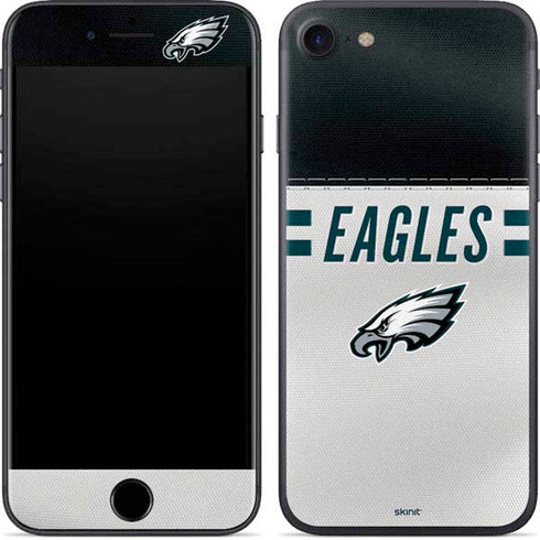 NFL Philadelphia Eagles White Striped iPhone 7 Skin