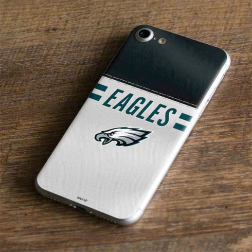 NFL Philadelphia Eagles White Striped iPhone 7 Skin